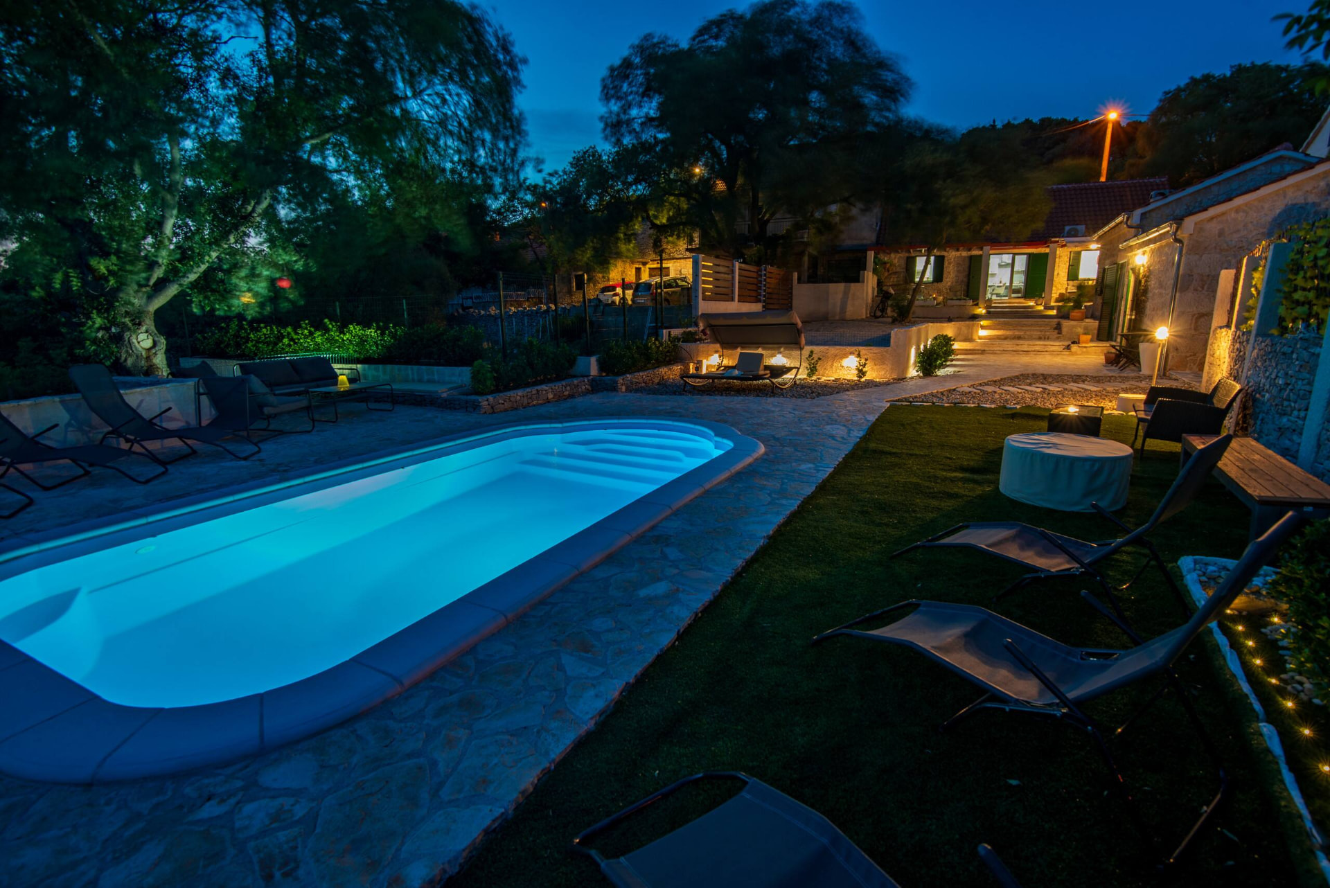 Private swimming pool at Kameni Dvori
